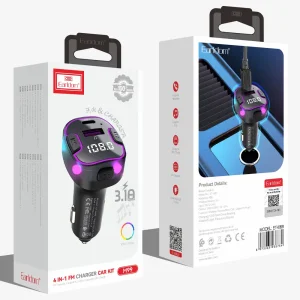 شارژر فندکی و اف ام پلیر بلوتوثی ارلدام مدل M99 توان 3.1 وات