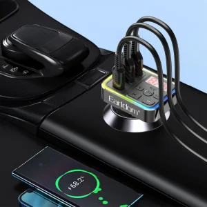 شارژر فندکی و اف ام پلیر بلوتوثی ارلدام مدل M109 توان 3.1 وات