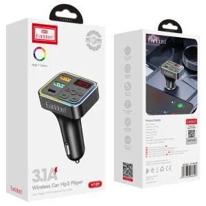 شارژر فندکی و اف ام پلیر بلوتوثی ارلدام مدل M109 توان 3.1 وات