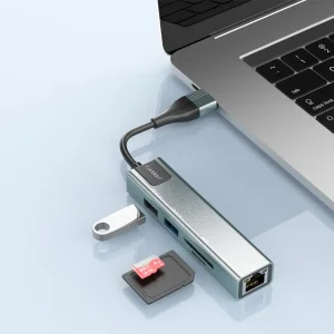 هاب USB و تایپ سی 5 پورت ارلدام مدل HUB24
