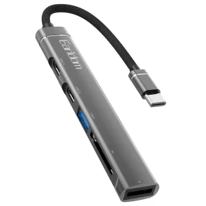 هاب تایپ سی 5 پورت ارلدام مدل ET-HUB21