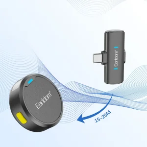 میکروفون یقه‌ای بی سیم ارلدام مدل MC15C دوکاربره تایپ سی