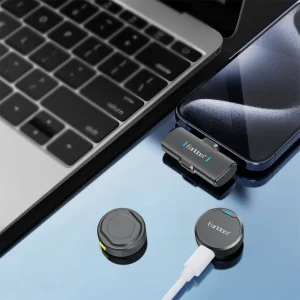 میکروفون یقه‌ای بی سیم ارلدام مدل MC15L دوکاربره لایتنینگ