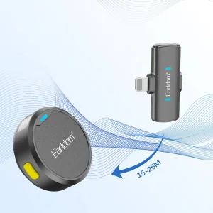 میکروفون یقه‌ای بی سیم ارلدام مدل MC15L دوکاربره لایتنینگ