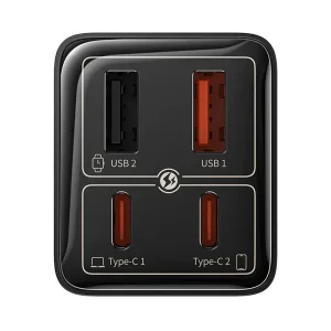 شارژر دیواری بیسوس GaN6 Pro CCGAN6E6 توان 65 وات با کابل