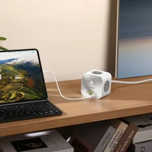 شارژر رومیزی بیسوس Power Combo Cube PowerStrip S321A توان 20 وات