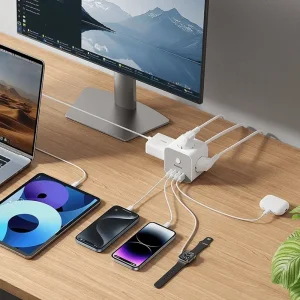 شارژر رومیزی بیسوس Power Combo Cube PowerStrip S321A توان 20 وات