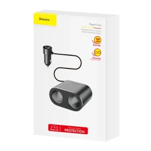 شارژر فندکی بیسوس مدل CRDYQ-01 توان 80 وات