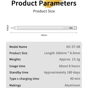 قلم لمسی ایکس او مدل XO-ST-08