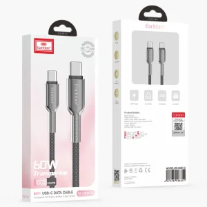 کابل شارژ USB-C به USB-C ارلدام مدل EC-205C-C طول 1 متر توان 60 وات
