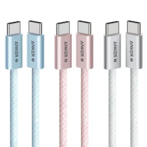 کابل شارژ USB-C به USB-C انکر Zolo مدل A8060 طول 1 متر توان 240 وات