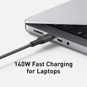 کابل شارژ USB-C به USB-C انکر 544 مدل A80F2 طول 1.8 متر توان 140 وات