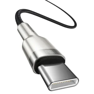 کابل شارژ USB-C به USB-C بیسوس مدل Cafule Metal CATJK-D01 طول 2 متر توان 100 وات