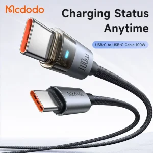 کابل شارژ USB-C به USB-C مک دودو مدل CA-558 طول 1.2 متر توان 100 وات