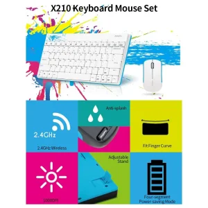 کیبورد و ماوس بی سیم مافی مدل X210