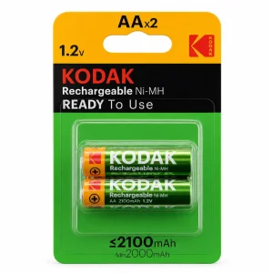 باتری قلمی قابل شارژ کداک مدل Rechargeable 2100mAh Ni-MH بسته 2 عددی