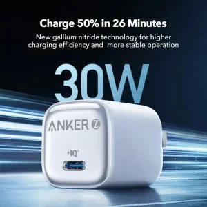 شارژر دیواری انکر مدل Anker Zolo A2698 توان 30 وات دو پین