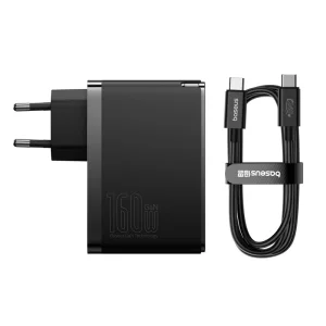 شارژر دیواری بیسوس GaN5 Pro Fast Charger CCGAN160CE توان 160 وات با کابل