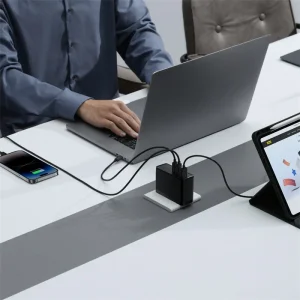 شارژر دیواری بیسوس GaN5 Pro Fast Charger CCGAN160CE توان 160 وات با کابل