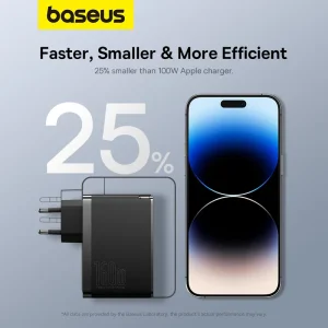 شارژر دیواری بیسوس GaN5 Pro Fast Charger CCGAN160CE توان 160 وات با کابل