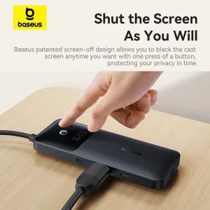 هاب تایپ سی 6 پورت بیسوس Dual Fast Charging مدل BS-OH168 B00070902123-00