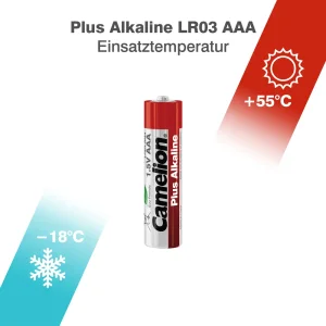 باتری نیم قلمی کملیون مدل Plus Alkaline بسته 4 عددی
