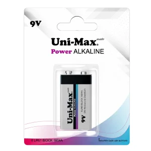باتری کتابی 9 ولت یونی مکس مدل Power Alkaline
