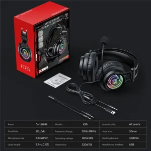 هدفون گیمینگ سیم دار اونیکوما Onikuma X80