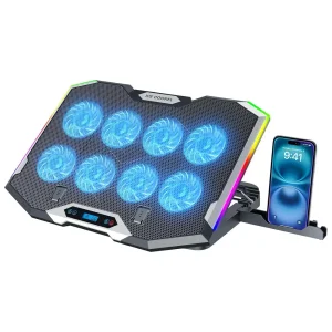 پایه خنک کننده لپ تاپ آیس کورل مدل K10 با 8 فن