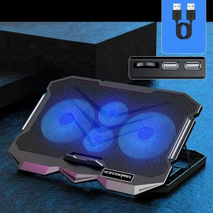 پایه خنک کننده لپ تاپ آیس کورل مدل K22 با 4 فن