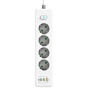 چندراهی برق و USB لایت ویو مدل LightWave LW-EXT-441U2C