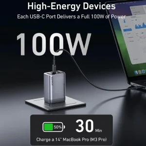 شارژر Anker Prime A2688 توان 100 وات سه پورت