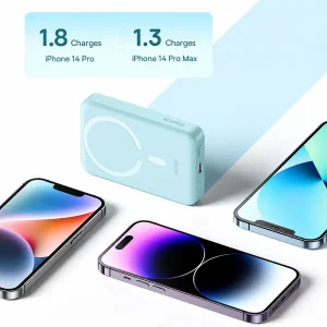 پاوربانک مگنتی بیسوس مدل Magnetic Mini PPCXM1030 ظرفیت 10000 توان 30 وات