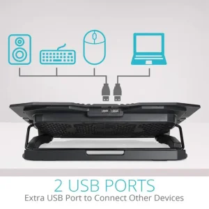 پایه خنک کننده لپ تاپ آیس کورل مدل K5 با 5 فن