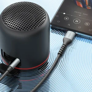 کابل تبدیل تایپ سی به AUX ارلدام مدل AUX73 طول 1 متر