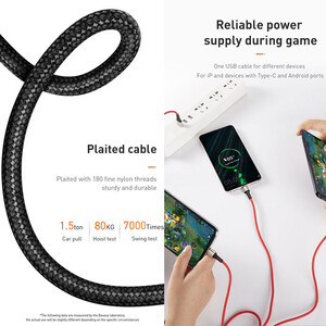 Baseus Sharing Series USB To MicroUSBType-CLightning Cable 1 (3)