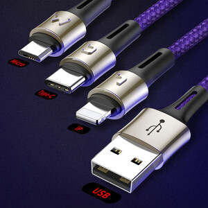 Baseus Sharing Series USB To MicroUSBType-CLightning Cable 1 (5)