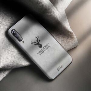 Cloth Texture Deer Case For Samsung Galaxy A50-A50s (3)