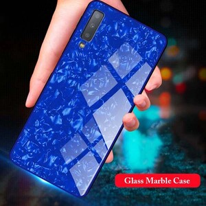 Fashion Marble Glass Case For Samsung Galaxy A50 (5)