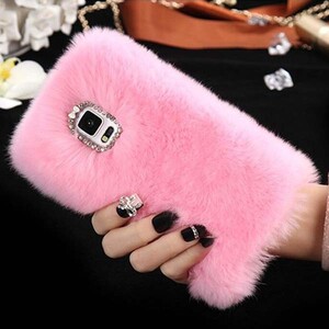 Woolly Rabbit Fur Case for Samsung Galaxy Note 4 (2)