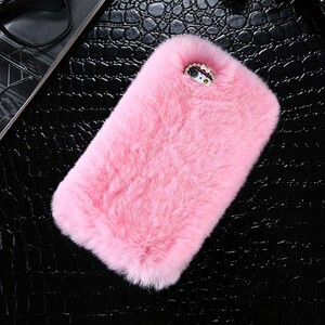 Woolly Rabbit Fur Case for Apple IPhone 6 (2)