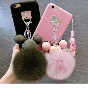 Mouse Fur Puff Furry Case For Apple iPhone 7 plus (2)