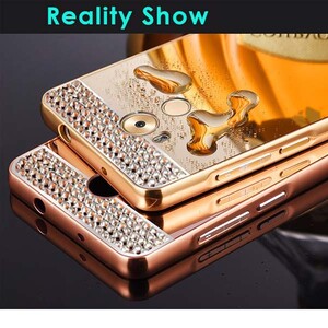 قاب آینه‌ای نگین‌دار دور فلزی موبایل هواوی Mate 9