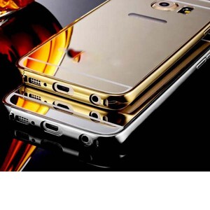 قاب آینه‌ای دور فلزی مناسب برای گوشی سامسونگ Galaxy S6 Edge
