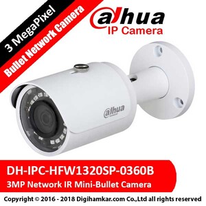 دوربين تحت شبکه بولت داهوا مدل DH-IPC-HFW1320SP-0360B