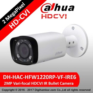 دوربین مداربسته بولت داهوا HD-CVI مدل DH-HAC-HFW1220RP-VF-IRE6