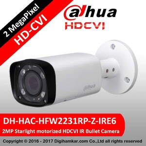 دوربین مداربسته بولت داهوا HD-CVI مدل DH-HAC-HFW2231RP-Z-IRE6