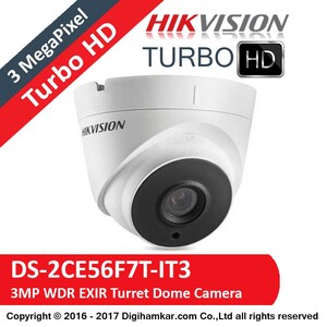 دوربين مداربسته TurboHD دام هايک ويژن مدل DS-2CE56F7T-IT3