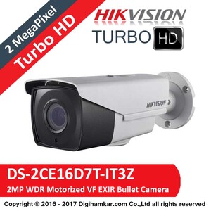 دوربين مداربسته TurboHD بولت هايک ويژن موتورایز مدل DS-2CE16D7T-IT3Z