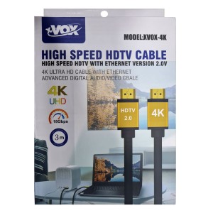 کابل HDMI ایکس وکس مدل XVOX-4K طول 3 متر